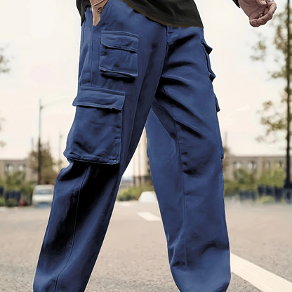 💖Men's Multi-Pocket Straight-Leg Cargo Pants