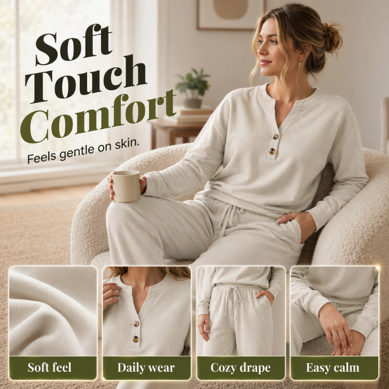 ✨Women's Effortless Top & Wide-leg Pants Set