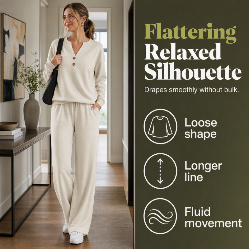 ✨Women's Effortless Top & Wide-leg Pants Set