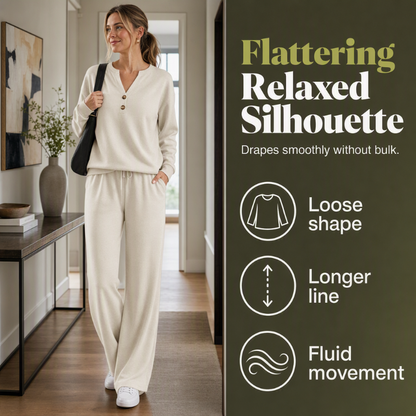 ✨Women's Effortless Top & Wide-leg Pants Set