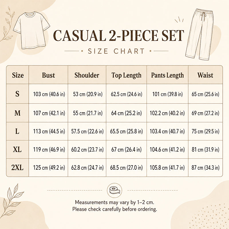 ✨Women's Effortless Top & Wide-leg Pants Set