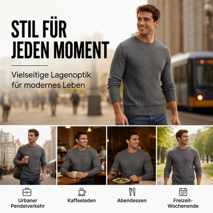 🔥Men's casual crew-neck knit sweater