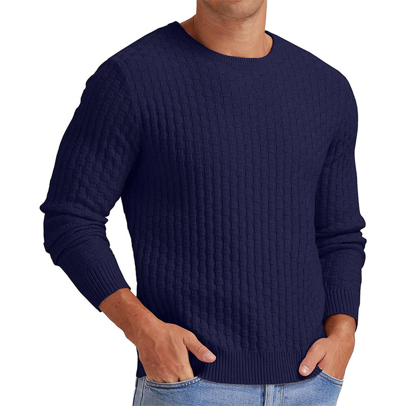 🔥Men's casual crew-neck knit sweater