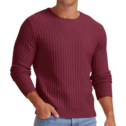 🔥Men's casual crew-neck knit sweater