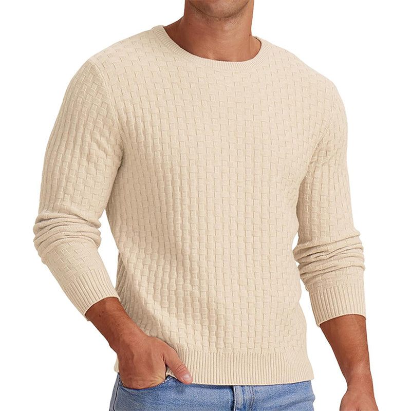 Men's Casual Crew Neck Knitted Sweater