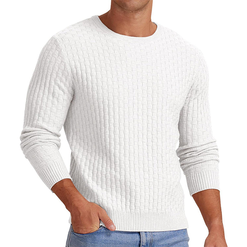 Men's Casual Crew Neck Knitted Sweater