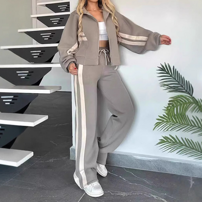 🔥New Fall/Winter Bestsellers: 50% Off💖Women's Stripe Sporty 2-Piece Set