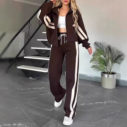 🔥New Fall/Winter Bestsellers: 50% Off💖Women's Stripe Sporty 2-Piece Set