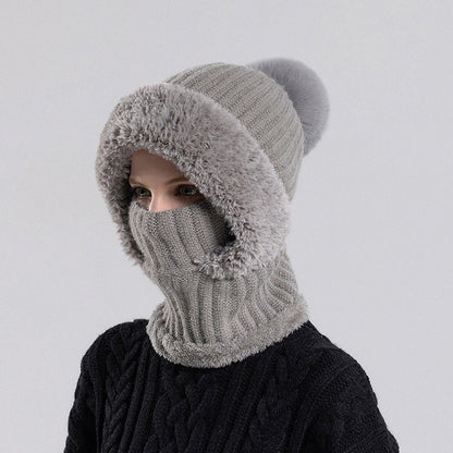 ❄️Women's Winter One-Piece Knitted Beanie Scarf Mask