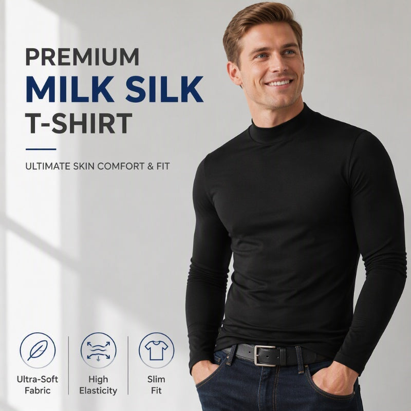 🔥Men's Slim Fit Mock Turtleneck Top