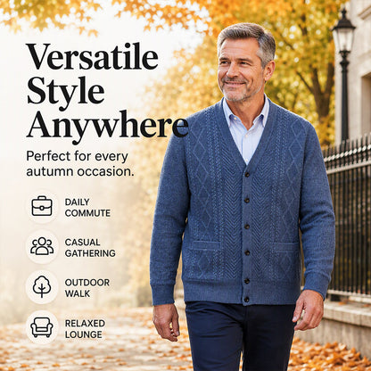 🍂Men's Classic Thermal Cardigan Sweater