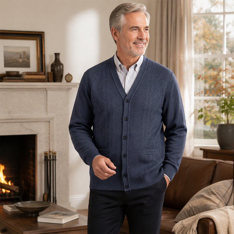 🍂Men's Classic Thermal Cardigan Sweater
