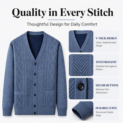 🍂Men's Classic Thermal Cardigan Sweater
