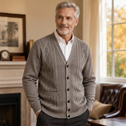 🍂Men's Classic Thermal Cardigan Sweater
