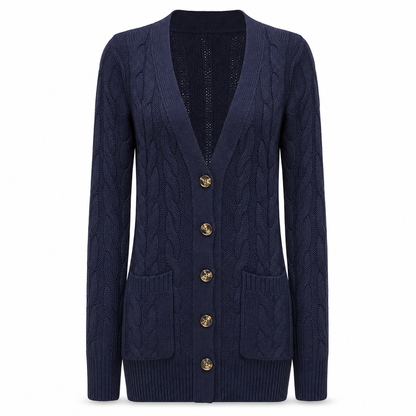 ✨Women's Long Single-Breasted Knit Cardigan