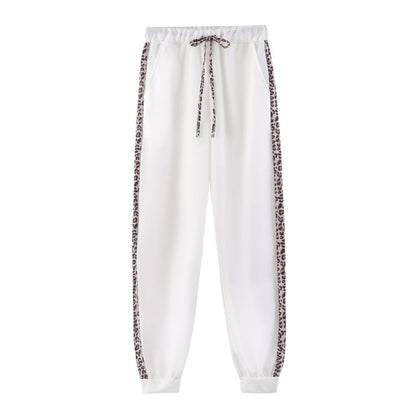 ✨Women's Leopard Print Long Sleeve Zipper Sweatshirt and Pants Set