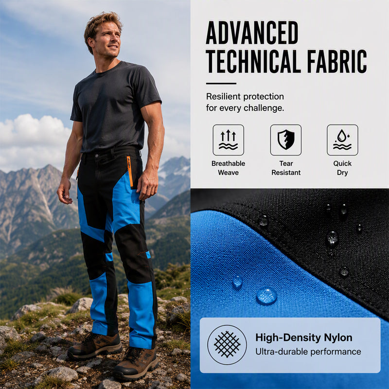 🔥Men's Waterproof Windproof Patchwork Hiking Pants