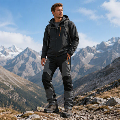 🔥Men's Waterproof Windproof Patchwork Hiking Pants