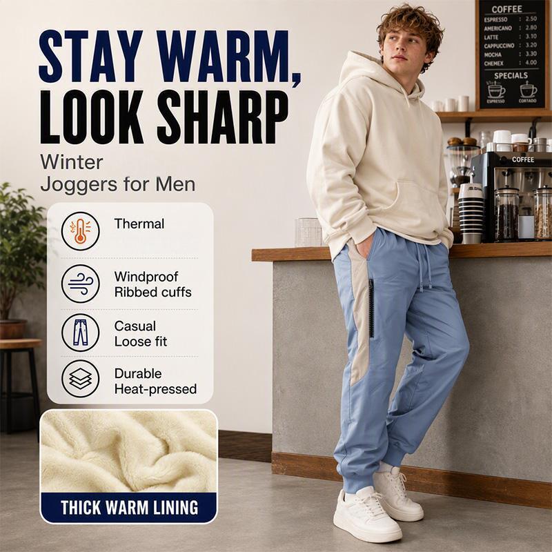 🔥Men's Windproof Thermal Pants with Elastic Cuffs
