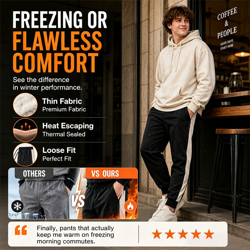 🔥Men's Windproof Thermal Pants with Elastic Cuffs
