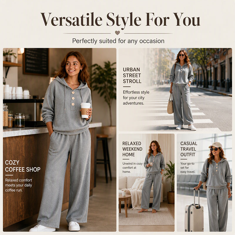 ✨Women's Casual Hoodie and Lounge Pants Set