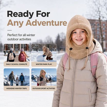 🧣 Children's Windproof Thermal Balaclava – Full-Coverage Warmth, Safe & Cozy ✨