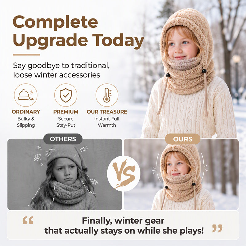 🧣 Children's Windproof Thermal Balaclava – Full-Coverage Warmth, Safe & Cozy ✨