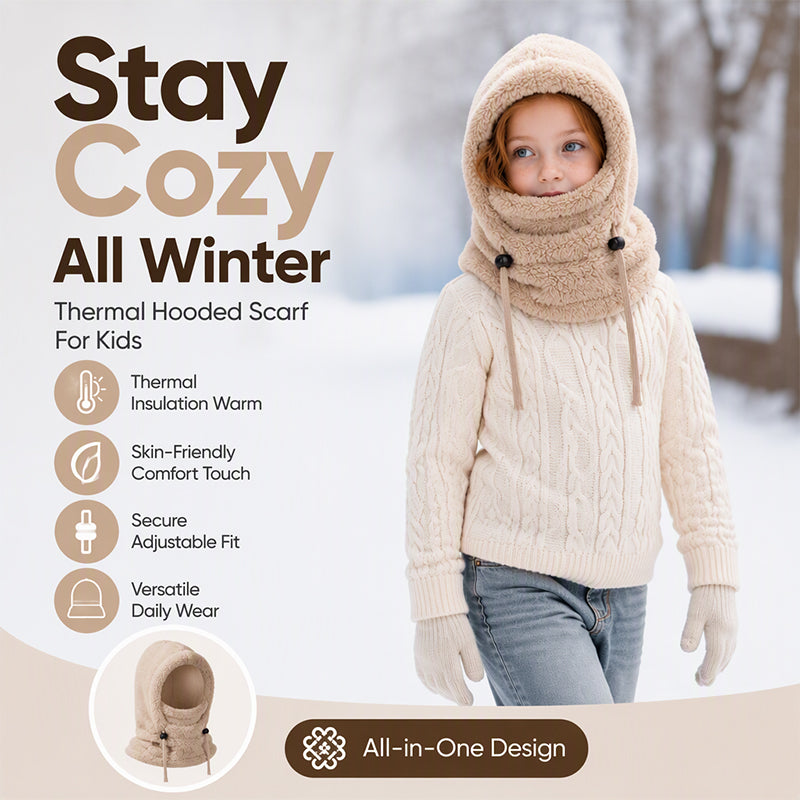 🧣 Children's Windproof Thermal Balaclava – Full-Coverage Warmth, Safe & Cozy ✨
