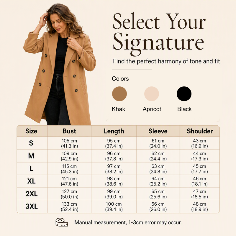 ✨Women's Double-Breasted Wool Coat