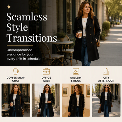 ✨Women's Double-Breasted Wool Coat
