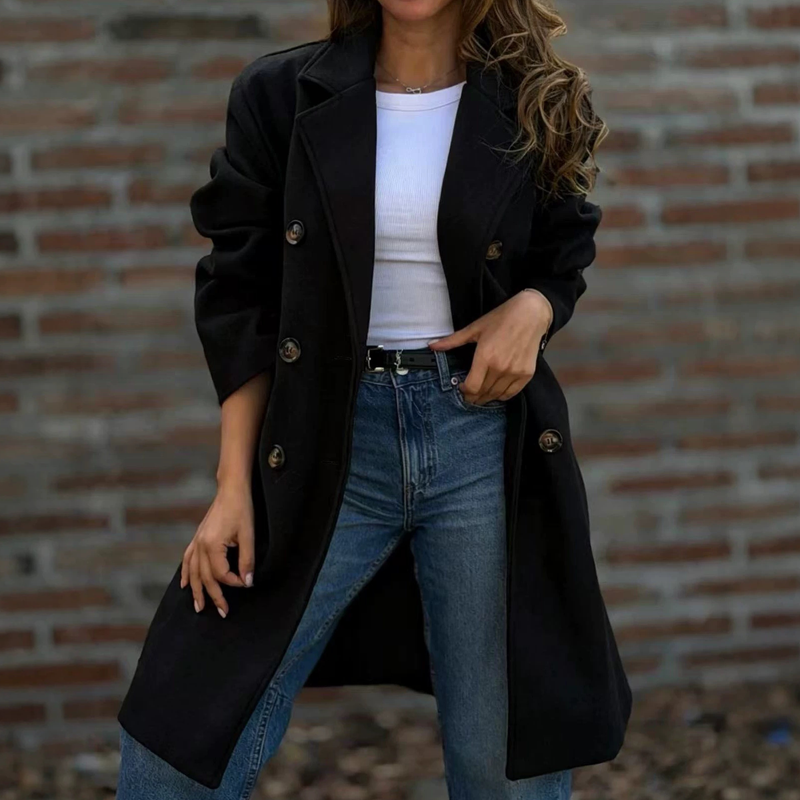✨Women's Double-Breasted Wool Coat