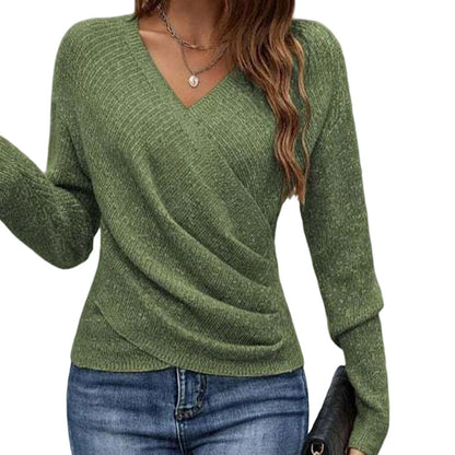 ✨Women's Crossover V-Neck Knit Sweater
