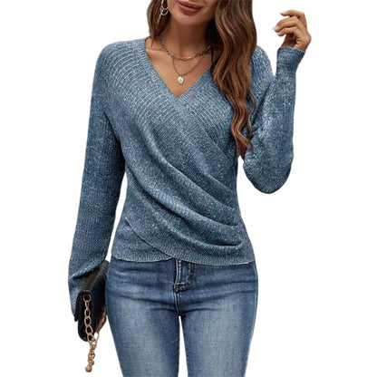 ✨Women's Crossover V-Neck Knit Sweater