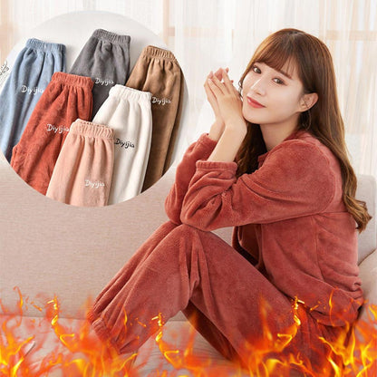 🔥Women’s Loose Warm Coral Plush Pajamas Set