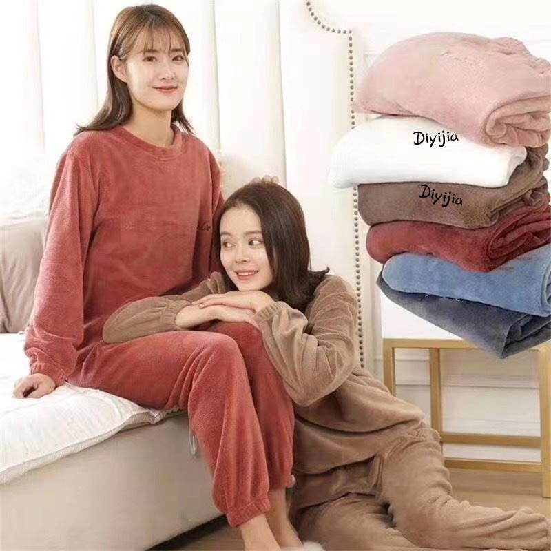🔥Women’s Loose Warm Coral Plush Pajamas Set