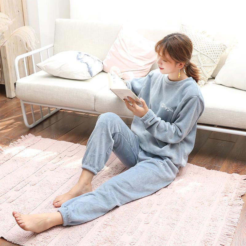 🔥Women’s Loose Warm Coral Plush Pajamas Set