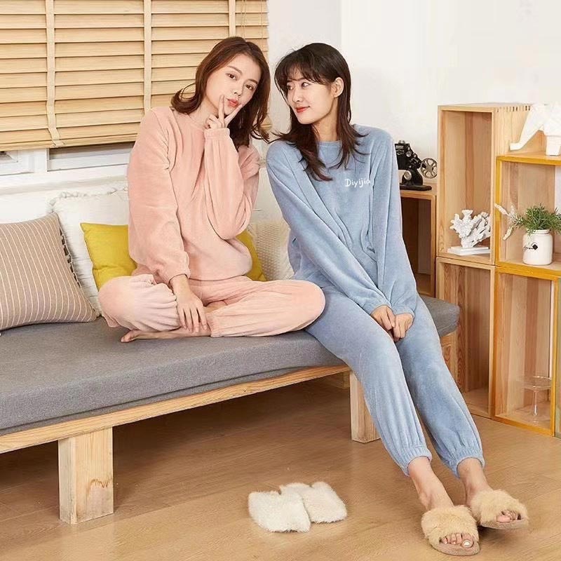 🔥Women’s Loose Warm Coral Plush Pajamas Set