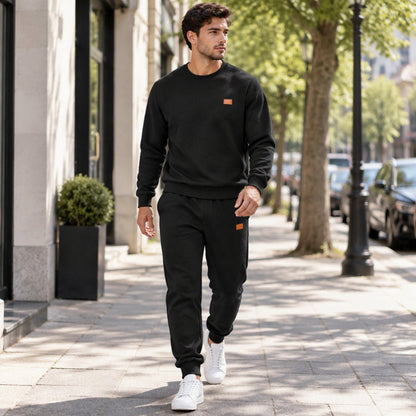 ✨Men's Casual Textured Jacquard Sports Set