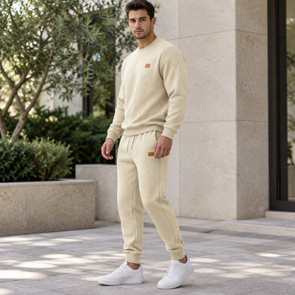 ✨Men's Casual Textured Jacquard Sports Set