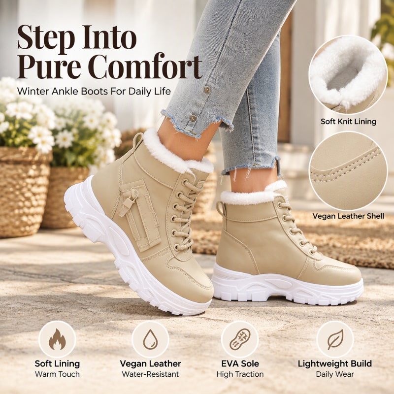 🍂Women's Winter Warm Plush-Lined Ankle Boots