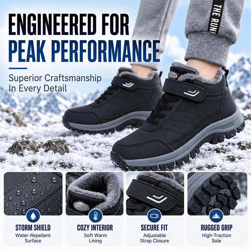 🔥Men's Winter Plush-Lined Snow Boots❄️Warm, Cosy & Ready for Winter!