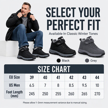 🔥Men's Winter Plush-Lined Snow Boots❄️Warm, Cosy & Ready for Winter!