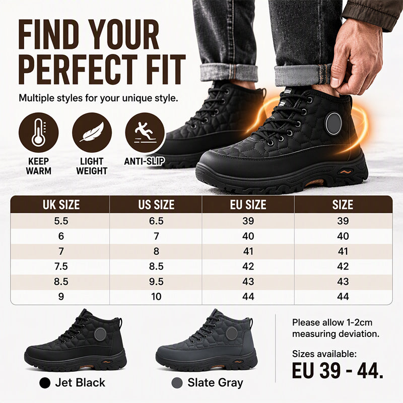 🔥Men's Warm Plush-Lined Snow Boots