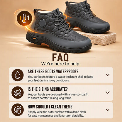 🔥Men's Warm Plush-Lined Snow Boots