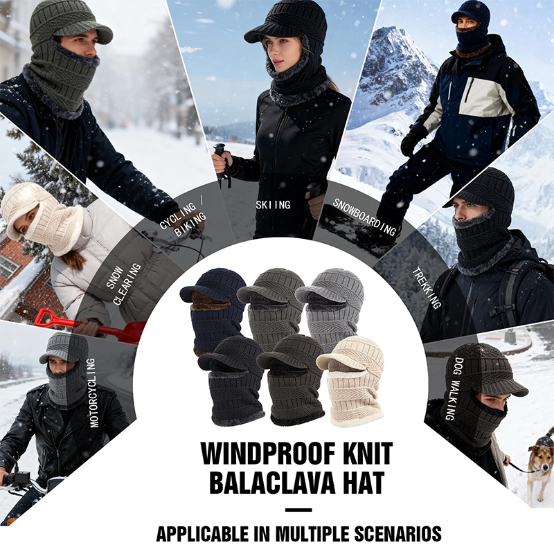 🔥3-in-1 Winter Balaclava, Insulated Hood with Protective Goggles