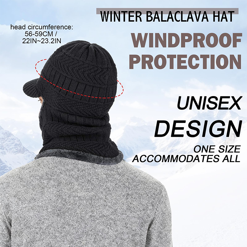 🔥3-in-1 Winter Balaclava, Insulated Hood with Protective Goggles