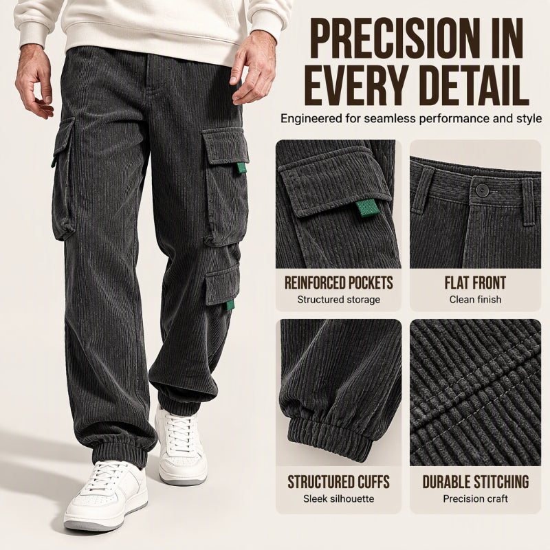 🍂Men's Casual Corduroy Pants with Cargo Pockets