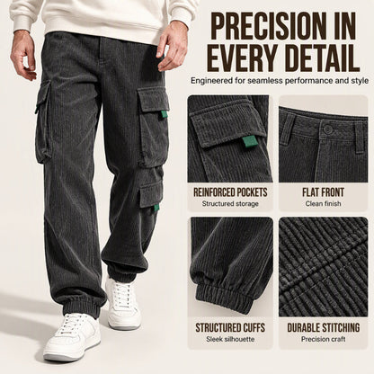 🍂Men's Casual Corduroy Pants with Cargo Pockets