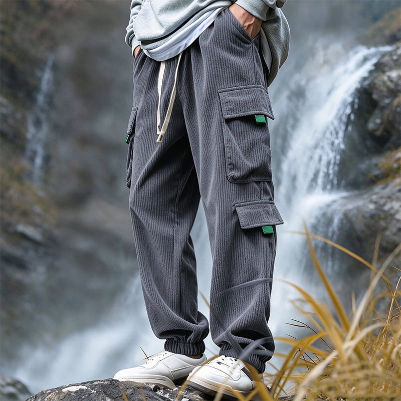 🍂Men's Casual Corduroy Pants with Cargo Pockets
