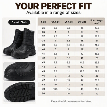 🌨️ Waterproof Winter Boots with Fleece Lining — All-Weather Mud-Resistant and Non-Slip ❄️